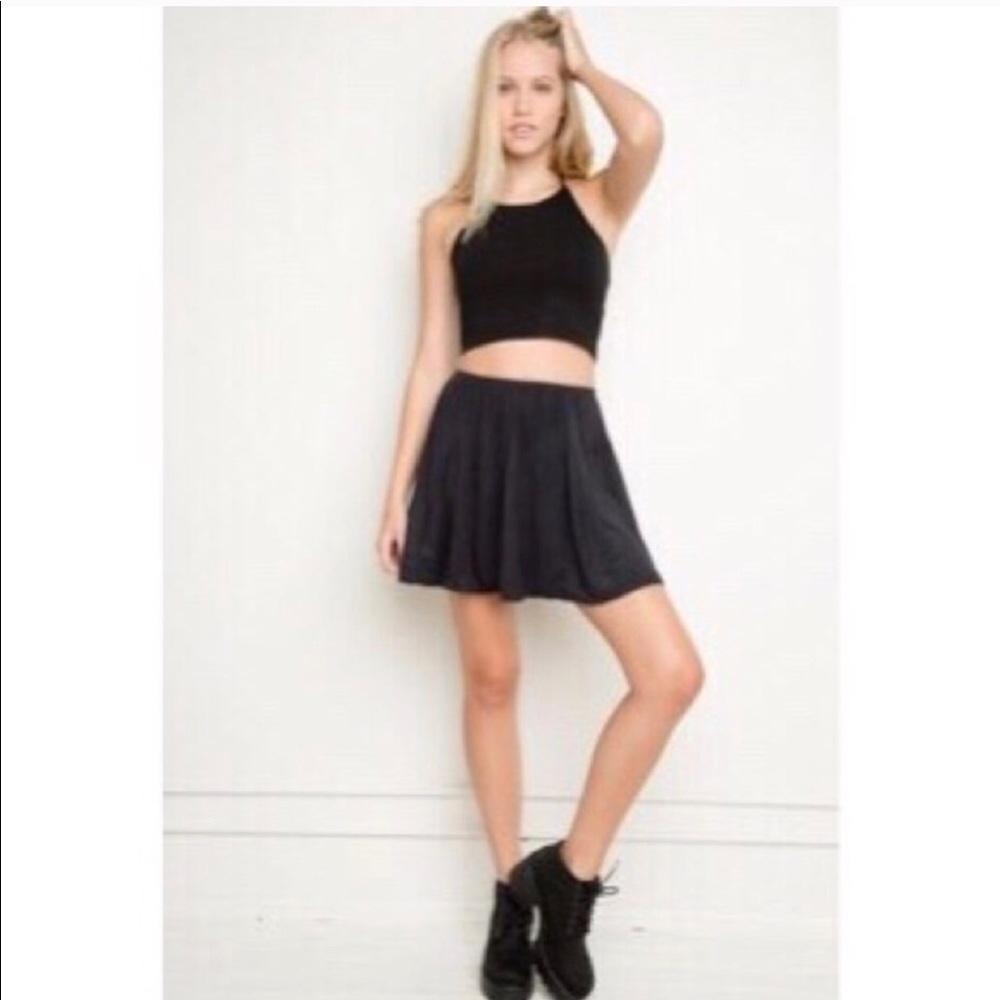 Brandy Melville black skater skirt